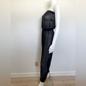 American Apparel Black Mesh Jumpsuit (2010s) Size S